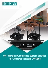 โซลูชันระบบการประชุมไร้สาย UHF สำหรับห้องประชุม DW9866