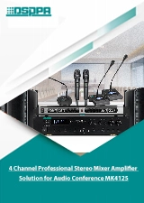 4 Channel Professional STEREO Mixer Amplifier Solution สำหรับการประชุมทางเสียง MK4125