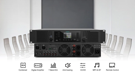 โซลูชัน Conference Digital Mixer Amplifier สำหรับห้องประชุมขนาดเล็กและขนาดกลาง