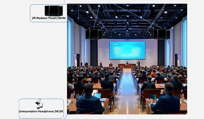 Digital Infrared Simultaneous Interpretation System for International Conferences D6391 - 翻译中...