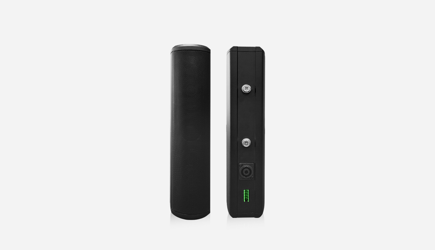 50w professional conference column speaker with racetrack driver design 1