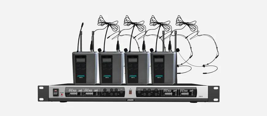 True Diversity UHF Wireless Microphone System (4 rechargable head-set mic) - 翻译中...