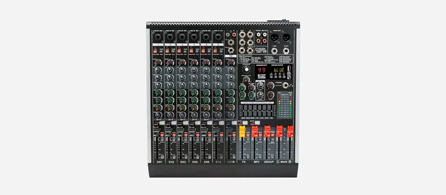 2 Group 8-Channel Professional Audio Mixer - 翻译中...
