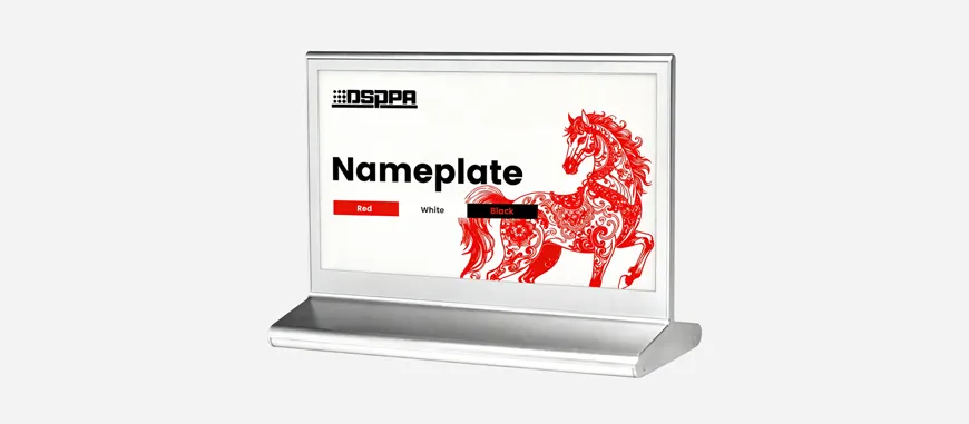 7.5 Inch Double-Sided Tricolor E-Ink Screen Meeting Nameplate - 翻译中...