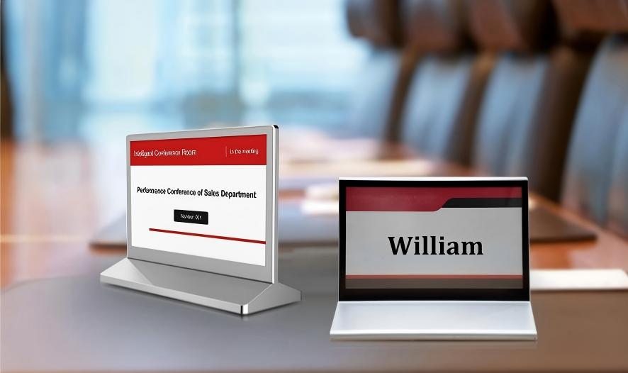 E-Ink Meeting Nameplate vs. Traditional Nameplates: Why Digital Is the Future of Conferencing - 翻译中...
