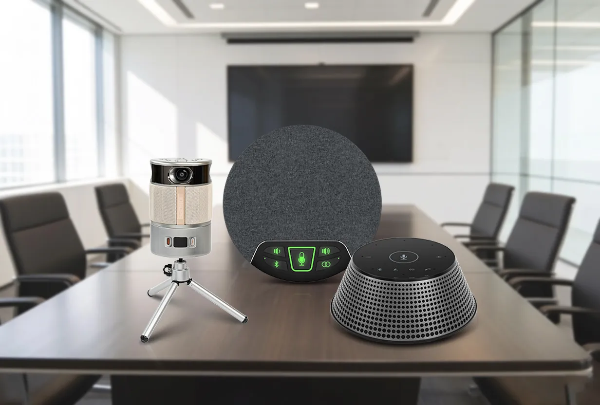 Omnidirectional Speakerphone System | 360° Conference Speaker Microphone Solution - 翻译中...