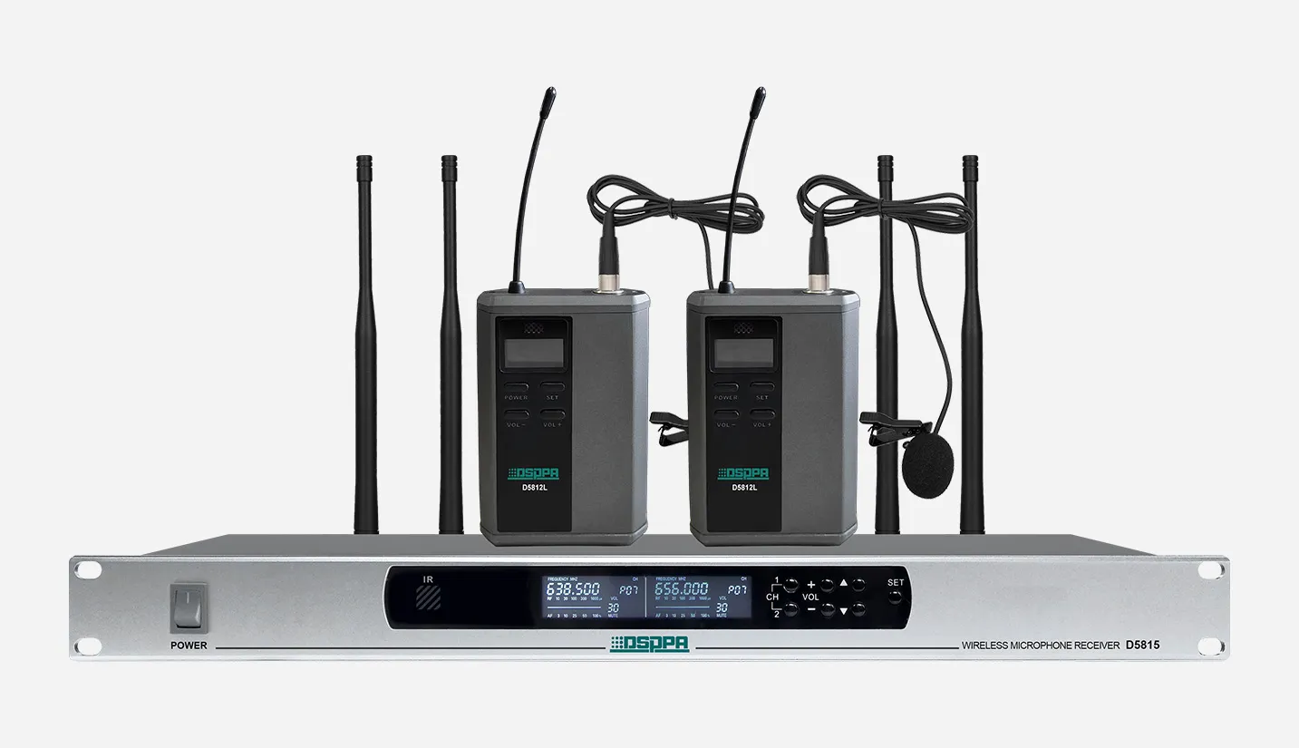 True Diversity UHF Wireless Lavalier Microphone System - 翻译中...